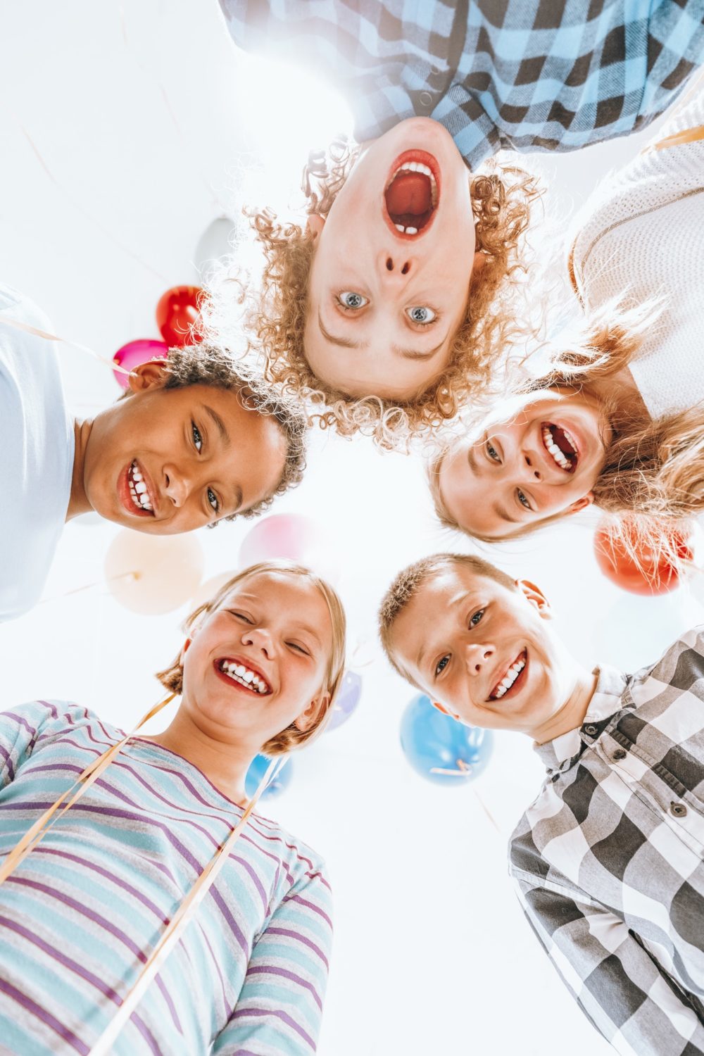 Children standing in circle